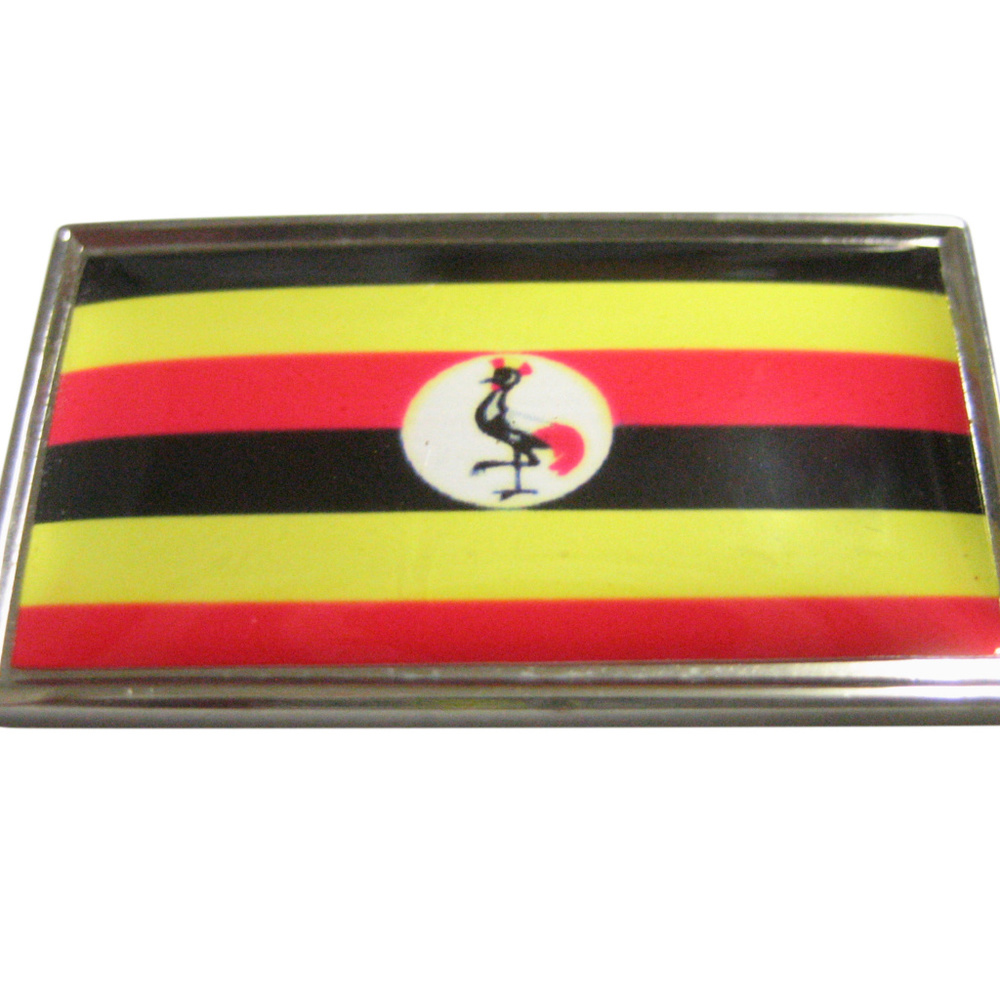 Thin Bordered Uganda Flag Magnet - image 1